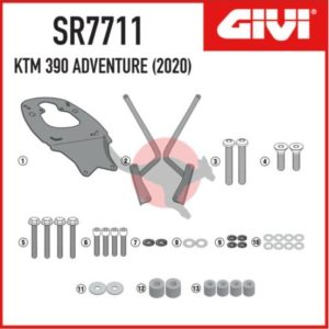 کانکشن باکس پشت GIVI SR7711 KTM