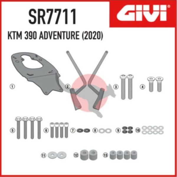 کانکشن باکس پشت GIVI SR7711 KTM