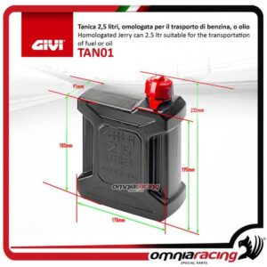 تانکر GIVI tan01 2.5 litr